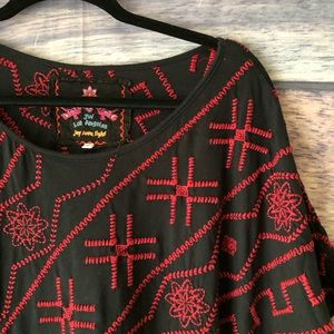 JW Los Angeles Johnny Was Top S Boho Embroidery
